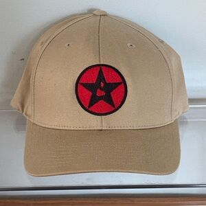 BLOCKSTAR Flexfit L-XL Tan Baseball Cap